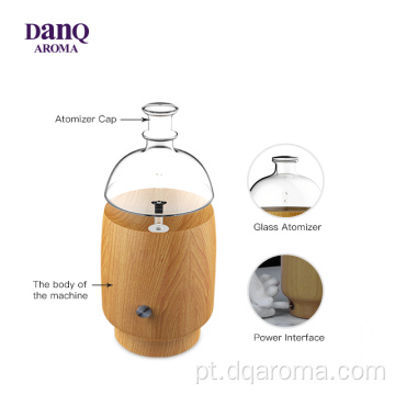 Mini máquina essencial do difusor do aroma do óleo de madeira